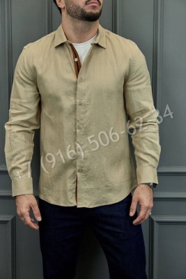 Рубашка Zegna из льна 30081