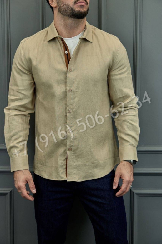 Рубашка Zegna из льна 30081