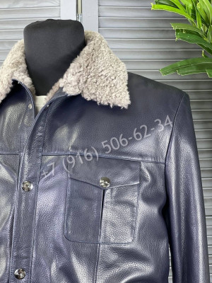 Кожаная куртка Loro Piana на меху 7054