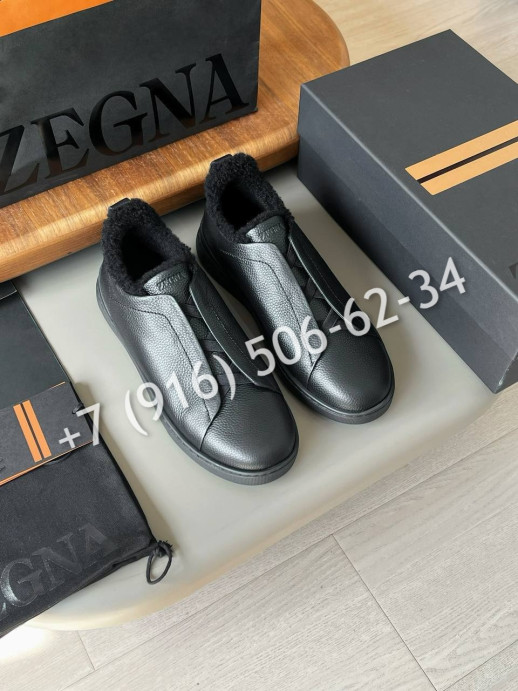 Кеды Zegna на меху 29695 7