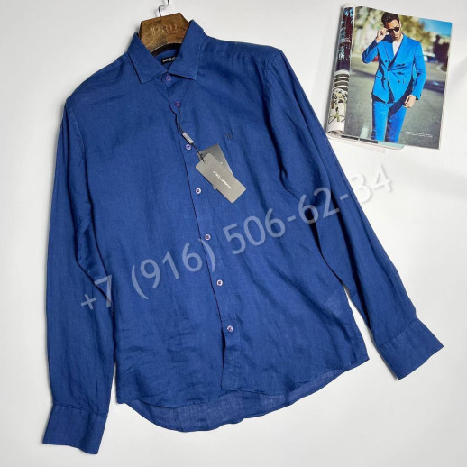 Рубашка из льна Dolce & Gabbana 31691