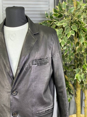 Кожаный пиджак Brunello Cucinelli 13526
