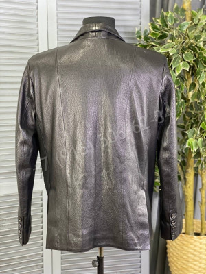 Кожаный пиджак Brunello Cucinelli 13526