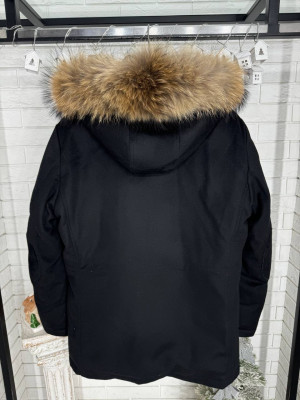 Пуховик Kiton со съемным капюшоном из натурального кашемира 22167