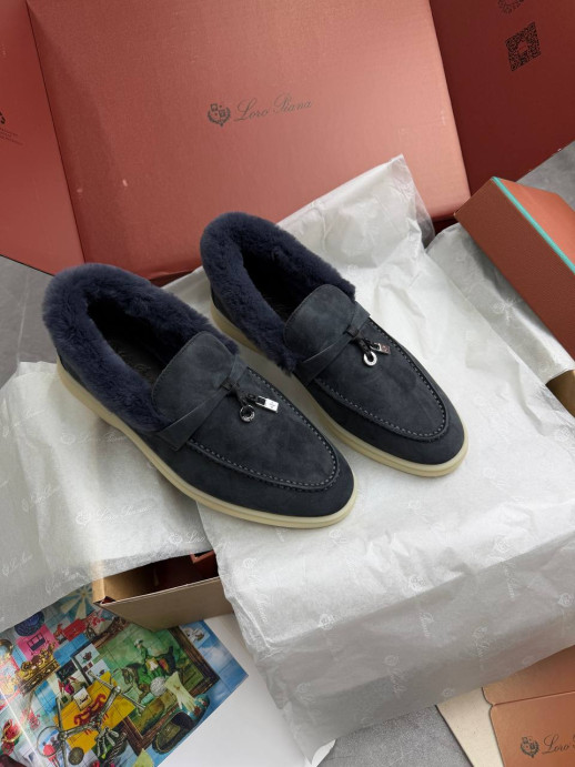 Лоферы Loro Piana на меху 12412