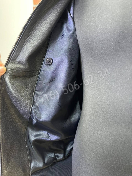 Кожаная куртка Canali 11888