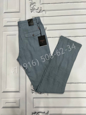 Льняные брюки Zegna 17096