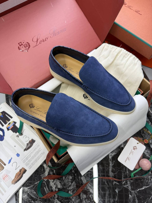 Лоферы Loro Piana со вставками из крокодила 16102