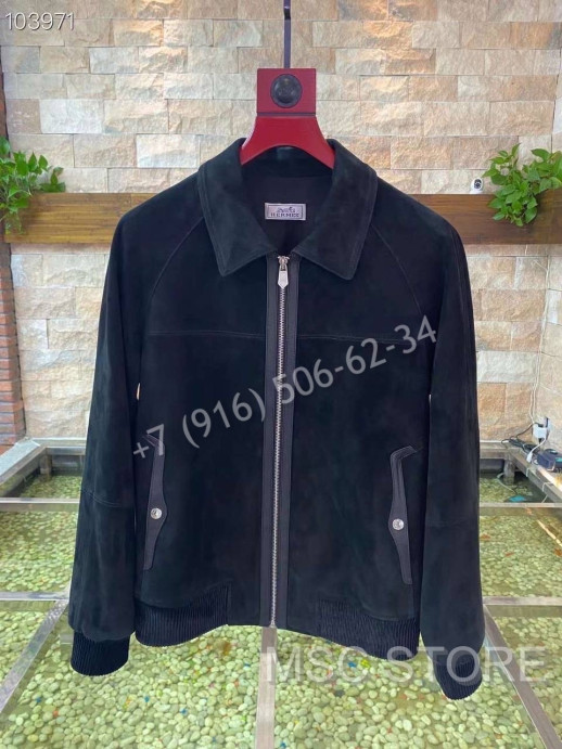 Замшевая куртка Hermes 8548