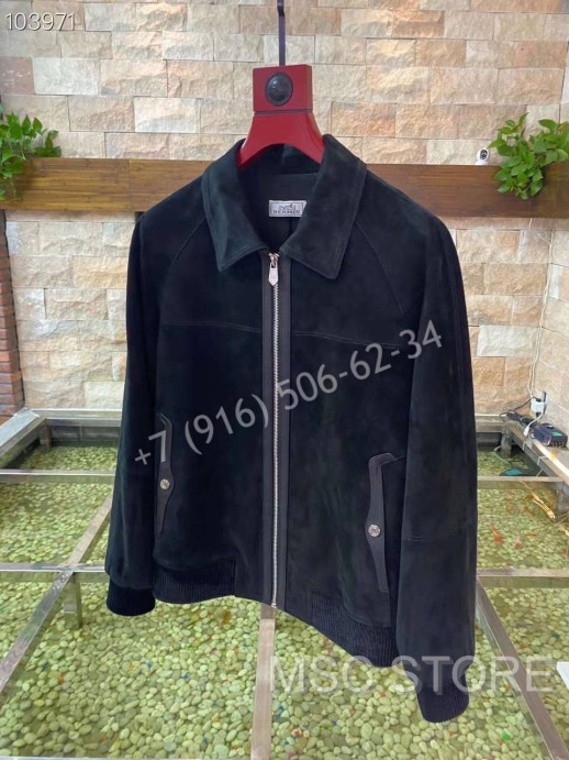 Замшевая куртка Hermes 8548