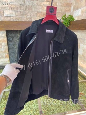 Замшевая куртка Hermes 8548