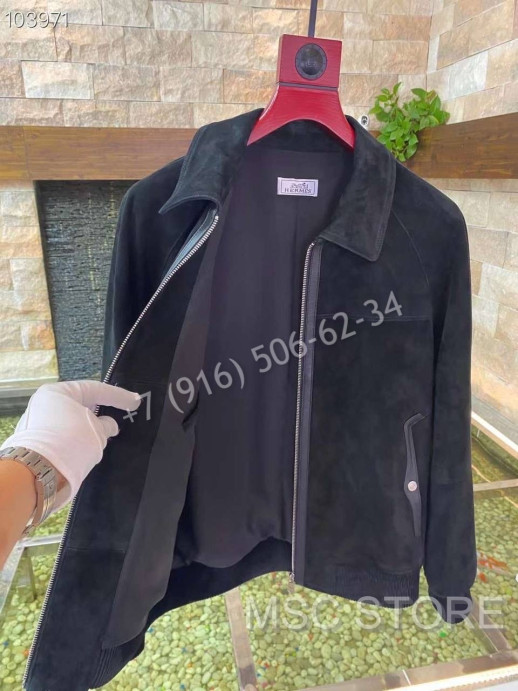Замшевая куртка Hermes 8548
