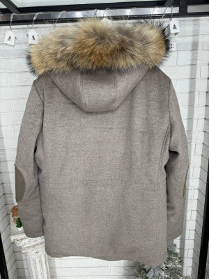 Пуховик Kiton со съемным капюшоном из натурального кашемира 22167 1