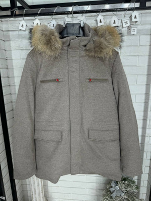 Пуховик Kiton со съемным капюшоном из натурального кашемира 22167 1