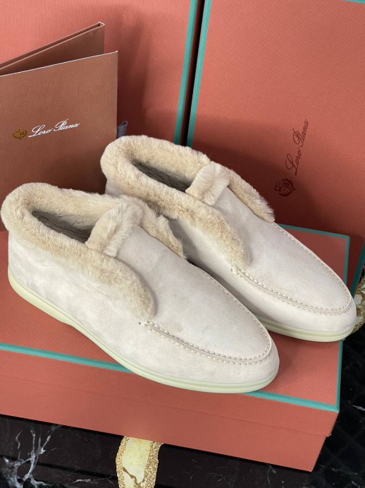 Лоферы Loro Piana на меху 19151 6