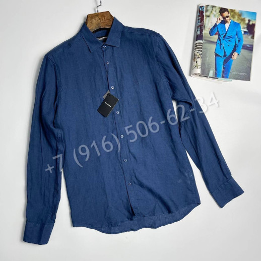 Рубашка из льна Dolce & Gabbana 31693