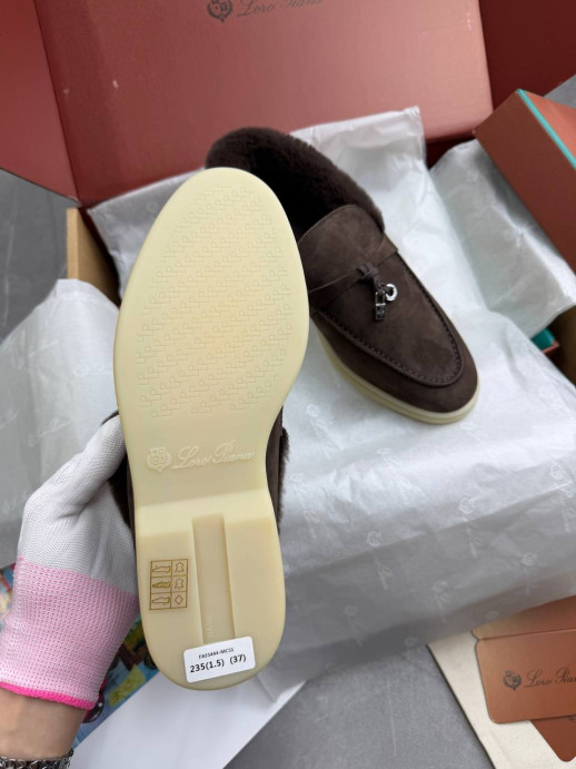 Лоферы Loro Piana на меху 12413