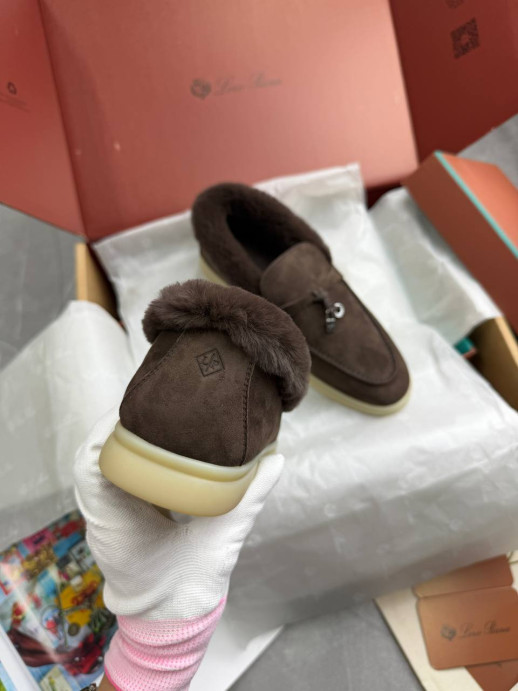 Лоферы Loro Piana на меху 12413