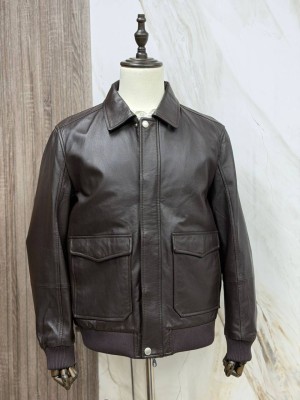 Кожаная куртка Brunello Cucinelli 28523