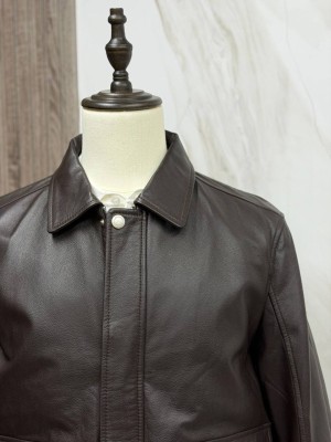 Кожаная куртка Brunello Cucinelli 28523
