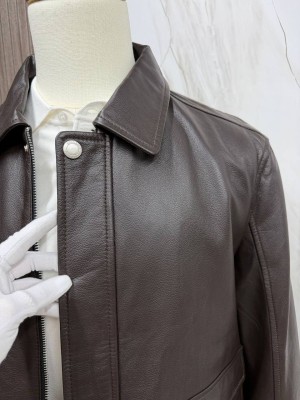 Кожаная куртка Brunello Cucinelli 28523