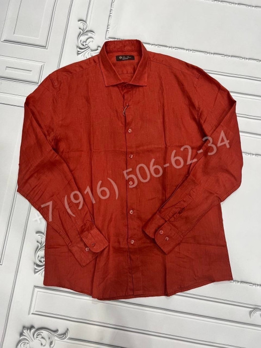 Льняная рубашка Loro Piana 17098