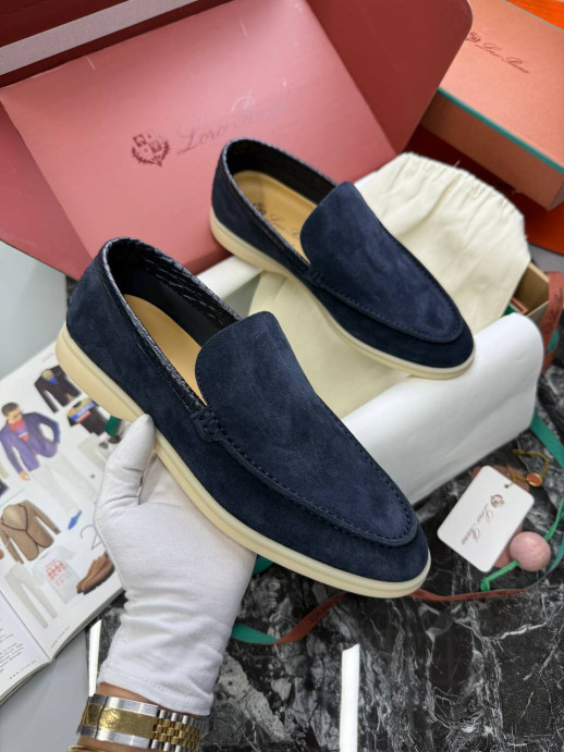 Лоферы Loro Piana со вставками из крокодила 16102 2