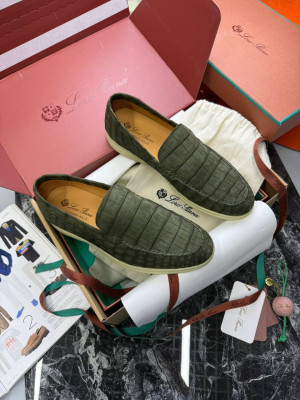 Лоферы Loro Piana с крокодилом 5999 1