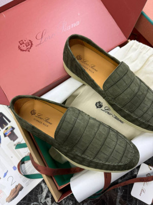 Лоферы Loro Piana с крокодилом 5999 1