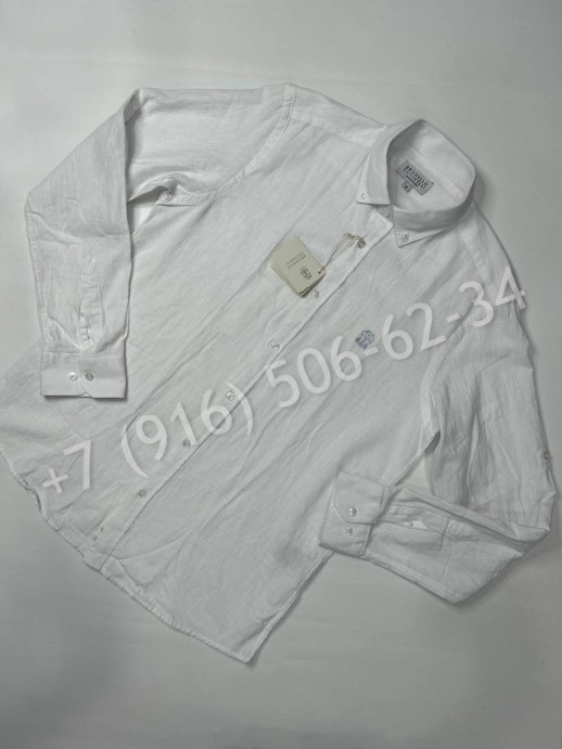 Рубашка Brunello Cucinelli из льна 29085