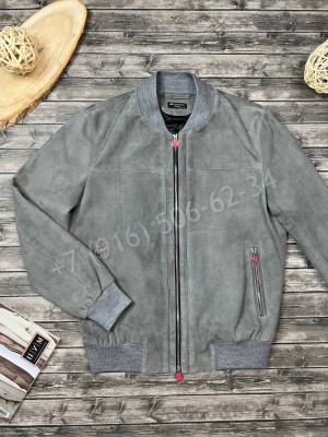 Замшевая куртка бомбер KITON 13423
