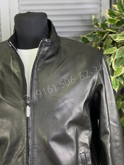 Кожаная куртка Stefano Ricci со вставками крокодила 13530