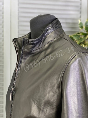 Кожаная куртка Stefano Ricci со вставками крокодила 13530