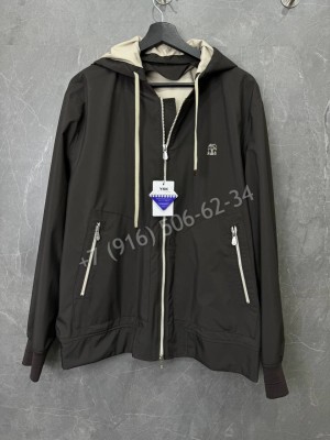 Ветровка Brunello Cucinelli с капюшоном съемным 33991