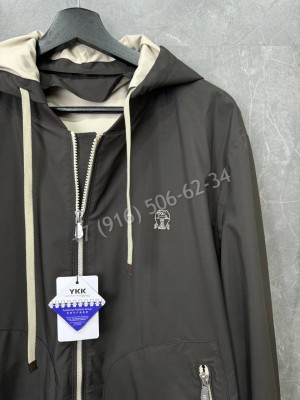 Ветровка Brunello Cucinelli с капюшоном съемным 33991