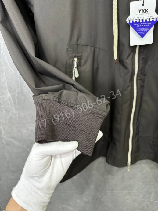 Ветровка Brunello Cucinelli с капюшоном съемным 33991