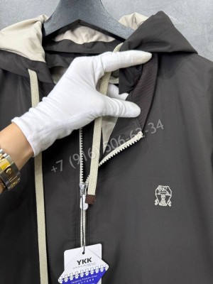 Ветровка Brunello Cucinelli с капюшоном съемным 33991