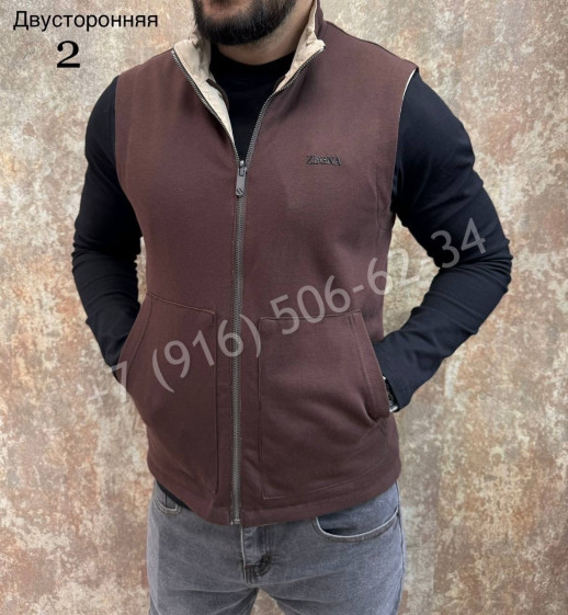 Двухсторонняя жилетка Zegna 27687