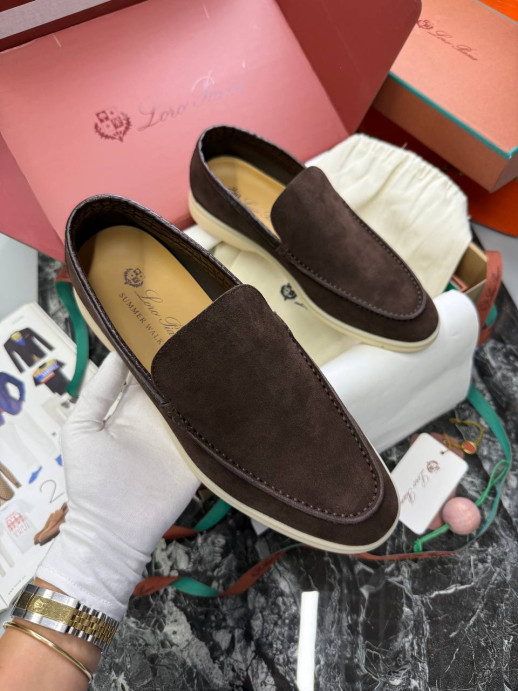 Лоферы Loro Piana со вставками из крокодила 16102 3