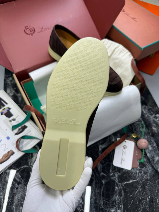 Лоферы Loro Piana с крокодилом 5999 2