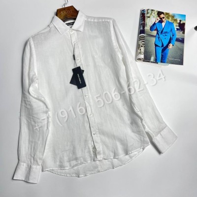 Рубашка из льна Dolce & Gabbana 31696