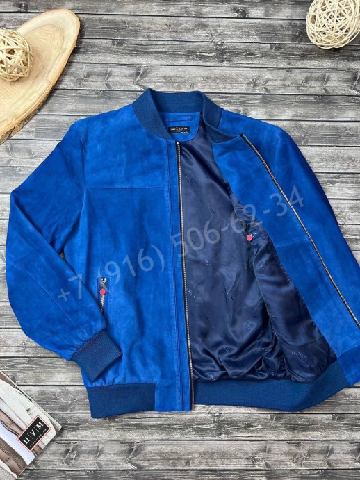 Замшевая куртка бомбер KITON 13424
