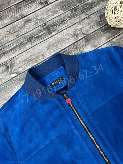 Замшевая куртка бомбер KITON 13424