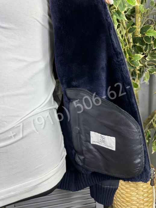 Куртка дубленка Brunello Cucinelli на меху 23636