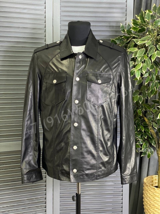 Кожаная куртка Brunello Cucinelli 13531