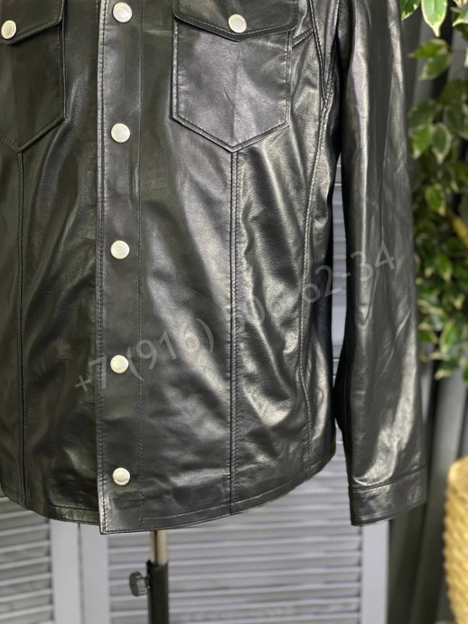 Кожаная куртка Brunello Cucinelli 13531