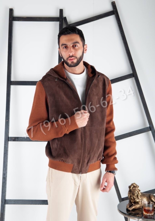 Замшевая куртка с кашемиром Loro Piana 15492