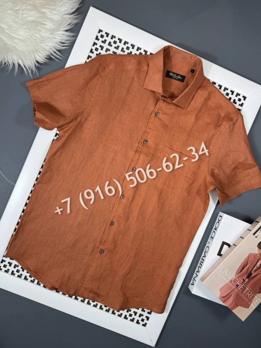 Рубашка Loro Piana из льна 18335 6