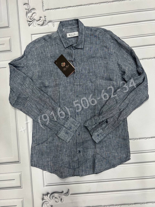 Льняная рубашка Loro Piana 17100