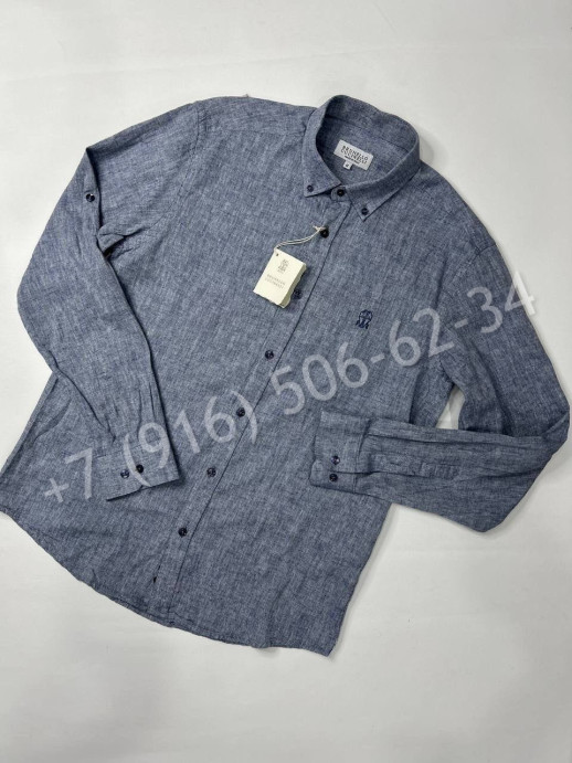 Рубашка Brunello Cucinelli из льна 29087